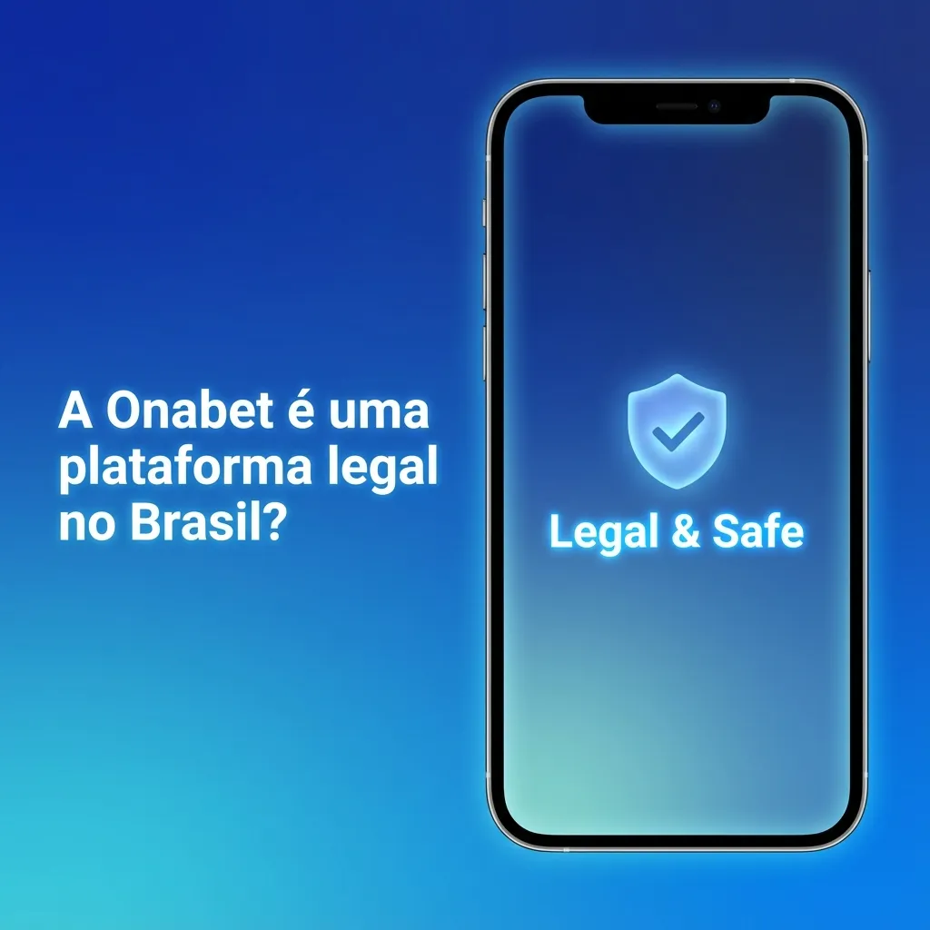 Banner da Onabet destacando que a plataforma de apostas opera legalmente no Brasil com licença internacional e jogo responsável