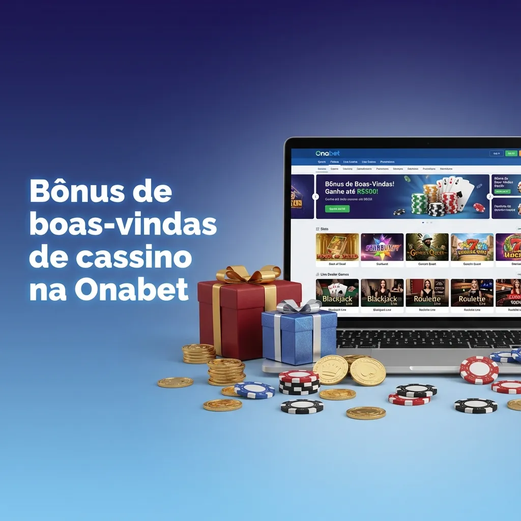 Banner da Onabet destacando bônus de boas-vindas de cassino ao vivo de até R$ 1.500 para novos jogadores