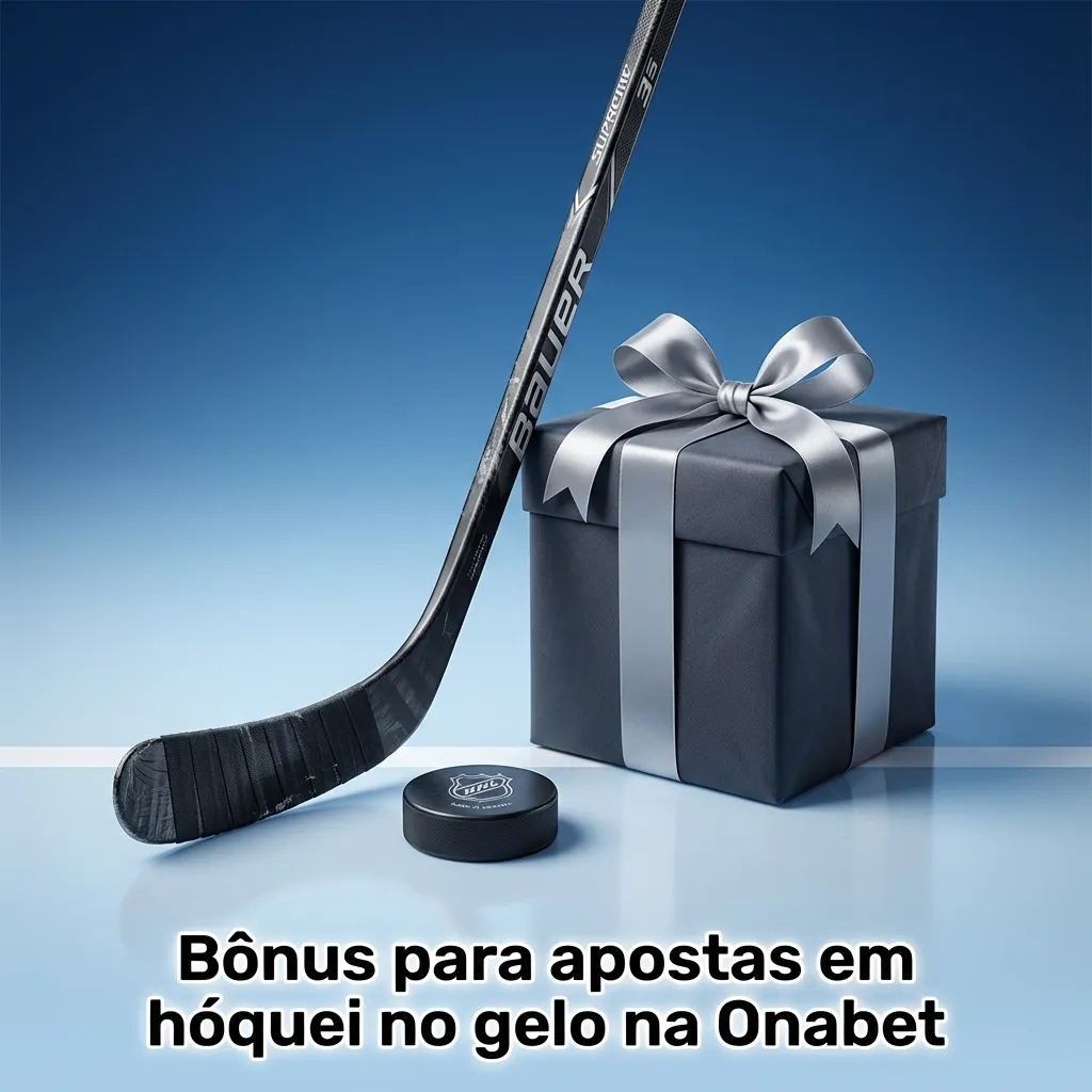 Banner da Onabet destacando bônus de boas-vindas para apostas em hóquei no gelo e outros esportes