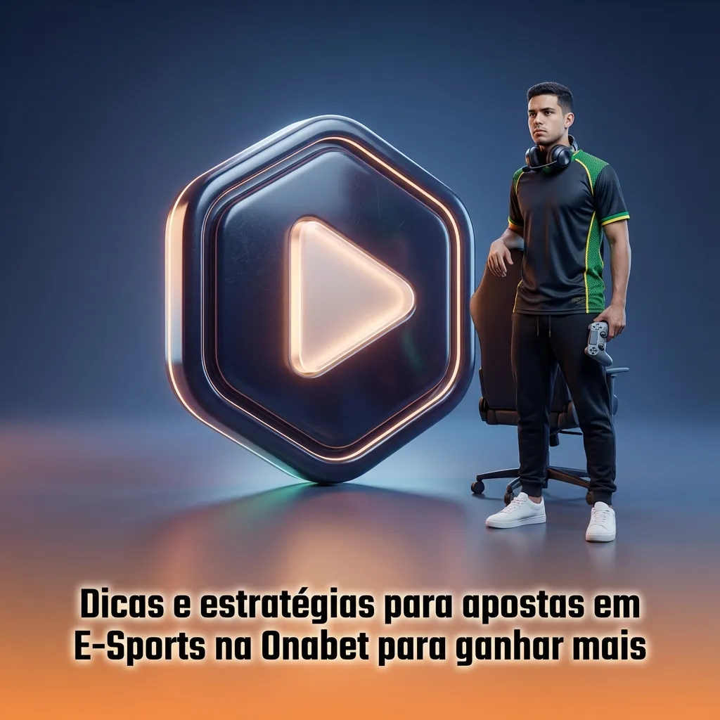 Banner em português da Onabet com dicas e estratégias para apostar com responsabilidade em e-sports online