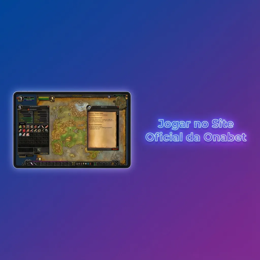 Pessoa usando site oficial da Onabet em notebook para apostas esportivas e cassino, sem instalar aplicativo