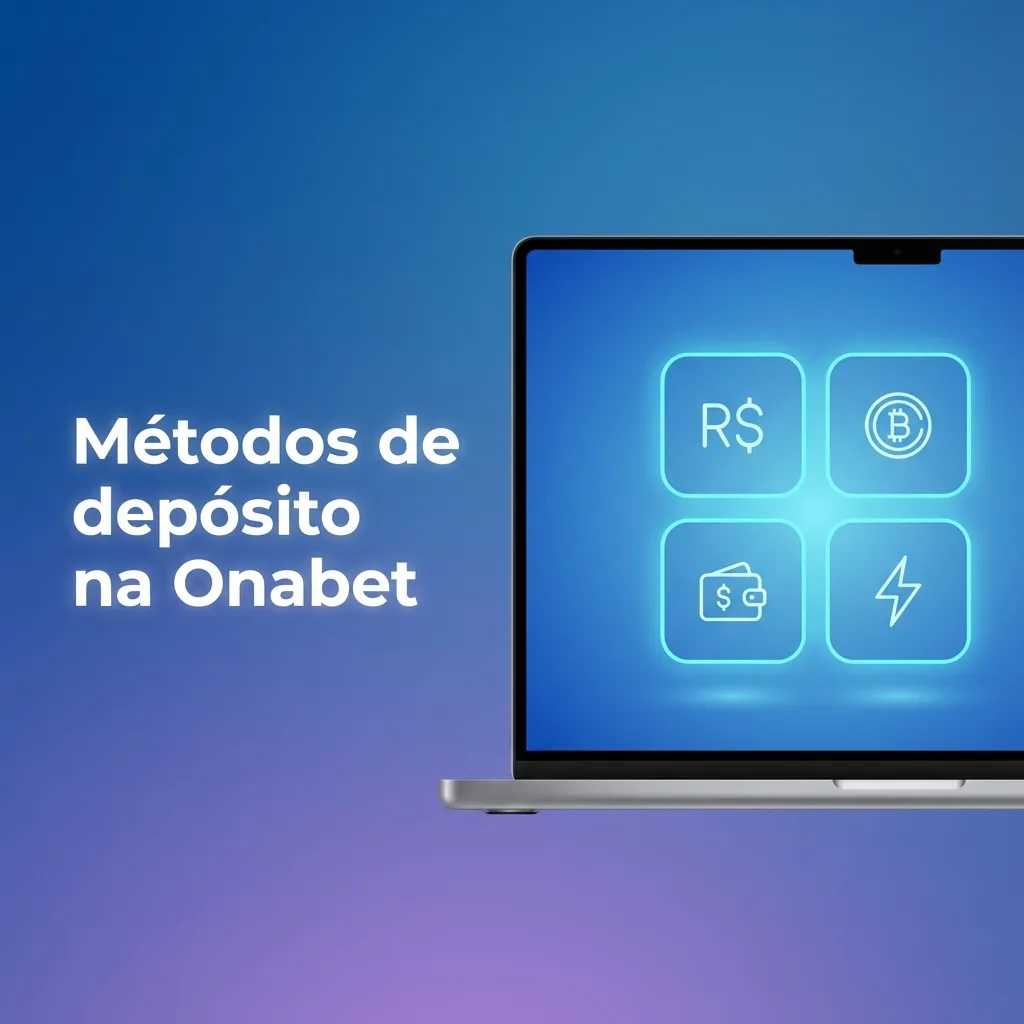 Tela da Onabet exibindo opções de métodos de depósito online para apostar no Brasil