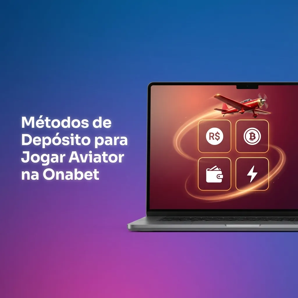 Tela da Onabet exibindo métodos de depósito: Pix, cartões, boleto, carteiras digitais e criptomoedas para jogar Aviator