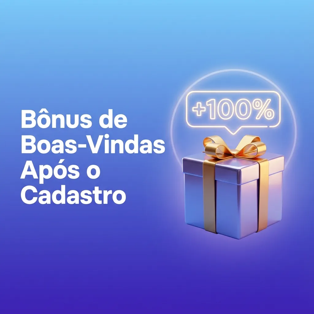 Ilustração de bônus de boas-vindas com ícones de cassino, apostas esportivas e moeda em destaque