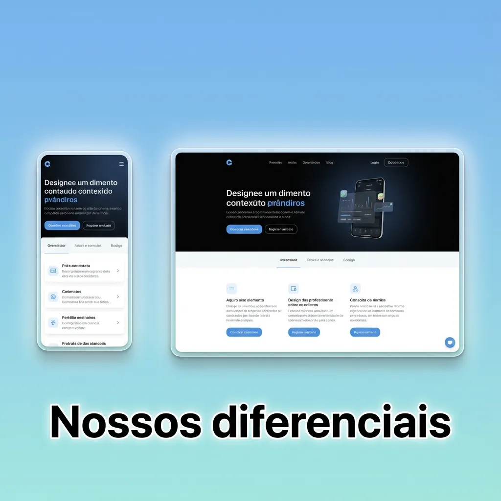 Banner “Nossos diferenciais” destacando usabilidade, Pix rápido e foco em futebol, cassino e suporte em português