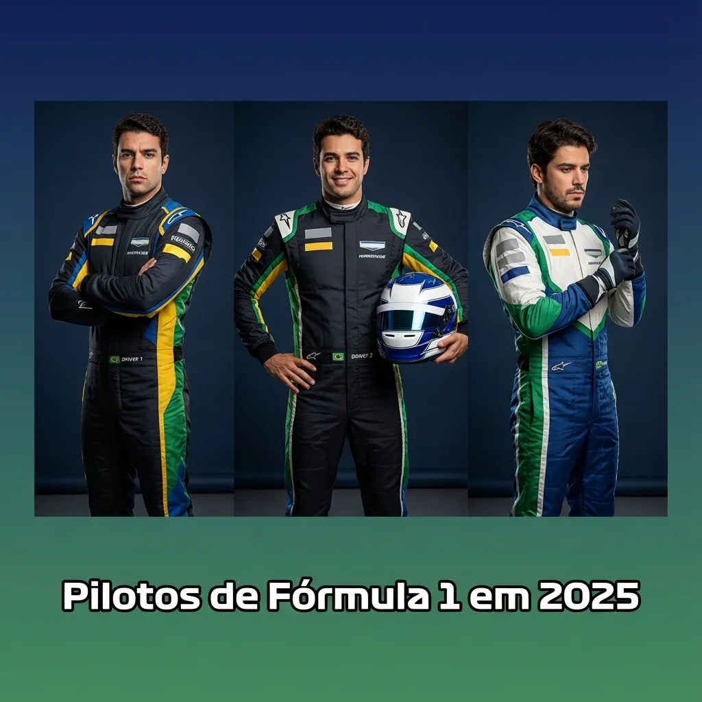 Tabela de pilotos e equipes da Fórmula 1 2025 com odds ilustrativas de título mundial na casa de apostas Onabet