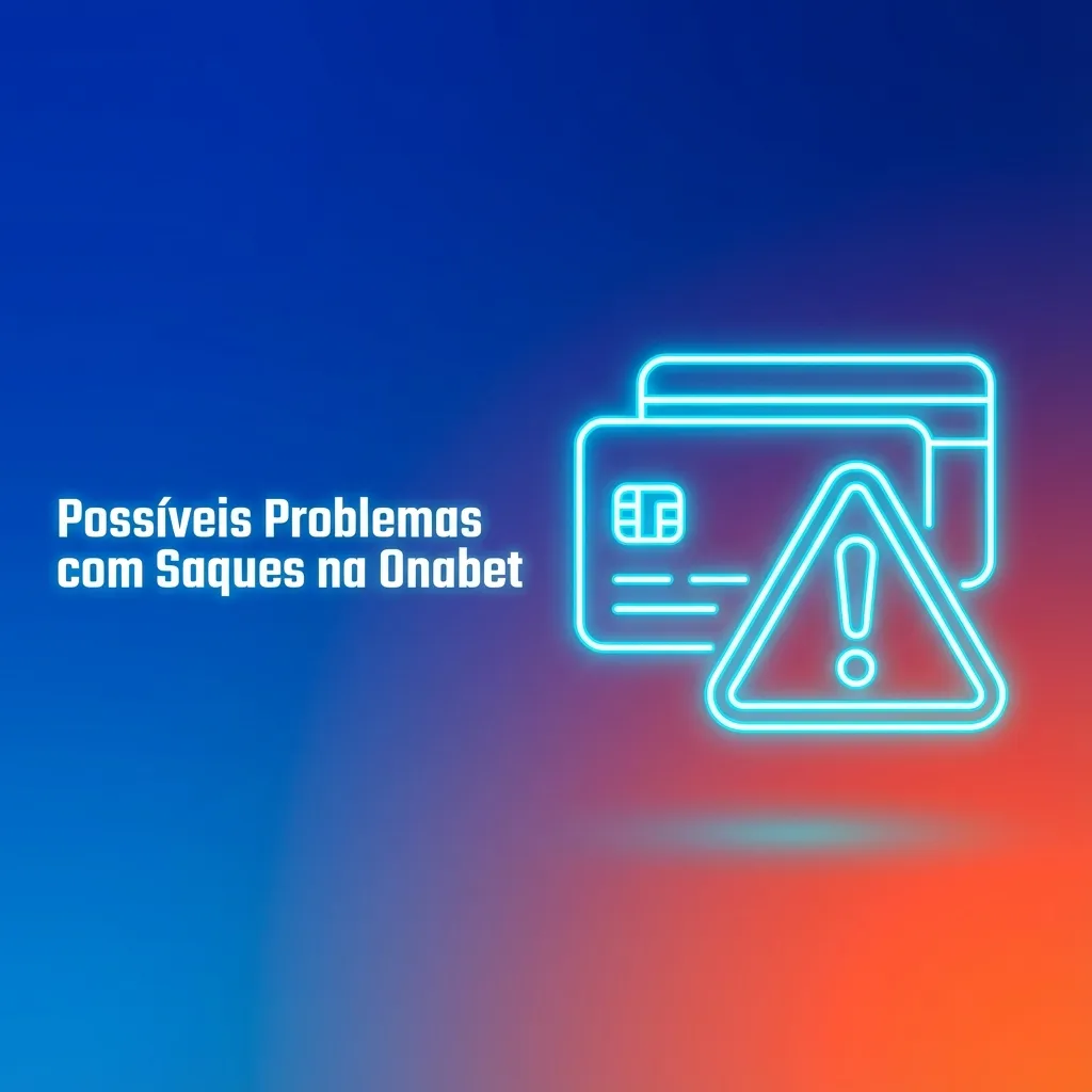 Ilustração com lista de possíveis problemas de saque na Onabet e dicas para corrigir cada situação no Brasil