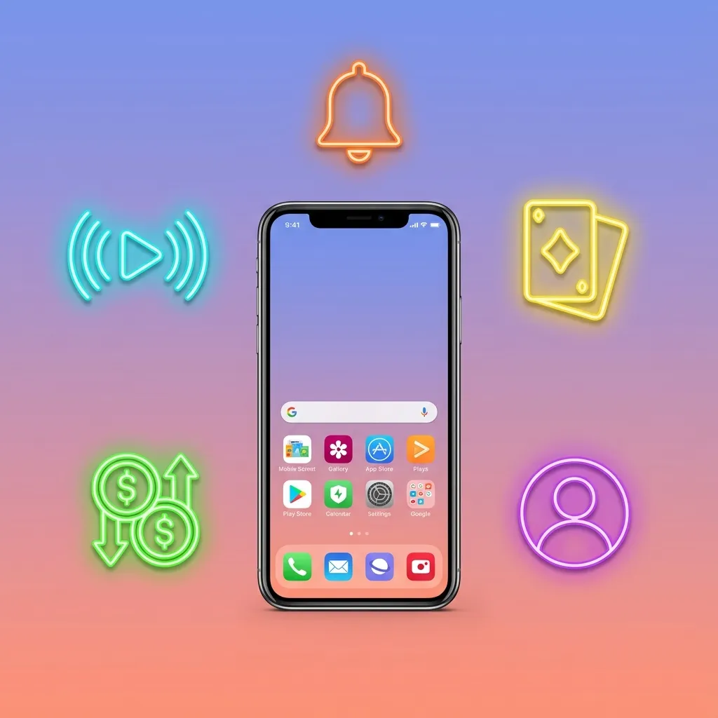Tela de iPhone exibindo o app Onabet, com destaque para apostas em reais, cassino e esportes, interface simples e rápida