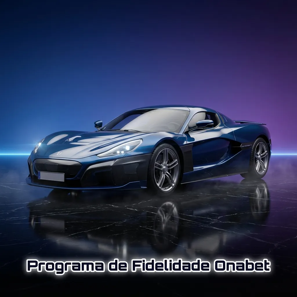 Banner do Programa de Fidelidade Onabet com níveis VIP, barra de progresso, pontos e ícones de cassino e apostas esportivas