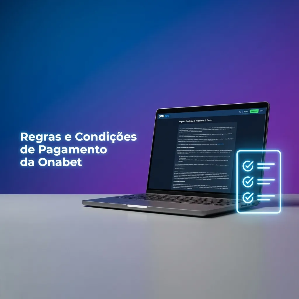 Tela da Onabet exibindo regras de depósito, saque, verificação de identidade, bônus, limites e análise antifraude.