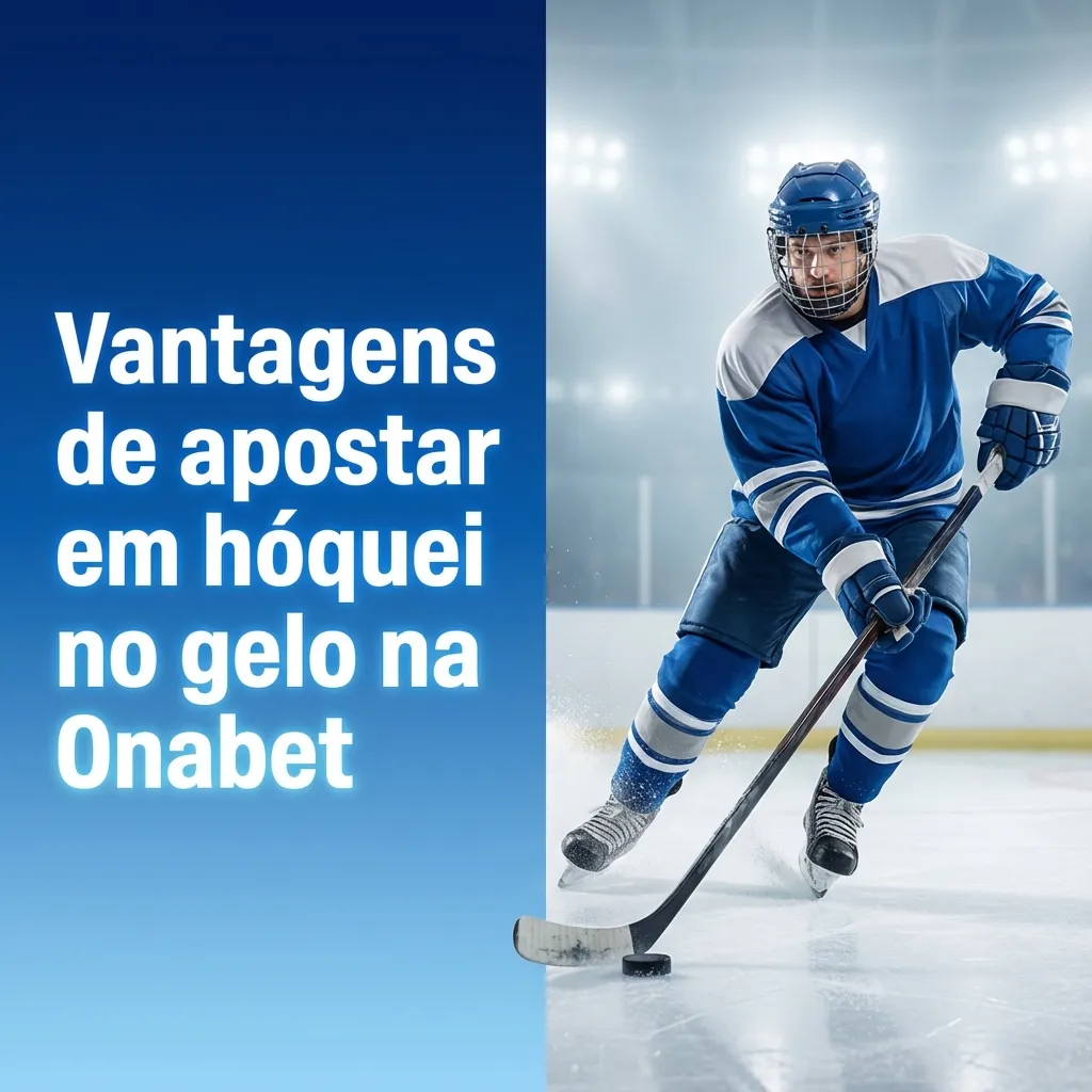 Banner da Onabet destacando vantagens de apostar em hóquei no gelo, com ícones de ligas, odds, mobile e apostas ao vivo