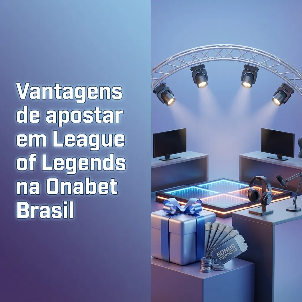 Banner da Onabet Brasil destacando apostas em League of Legends, bônus, pagamentos em reais e app móvel para esports
