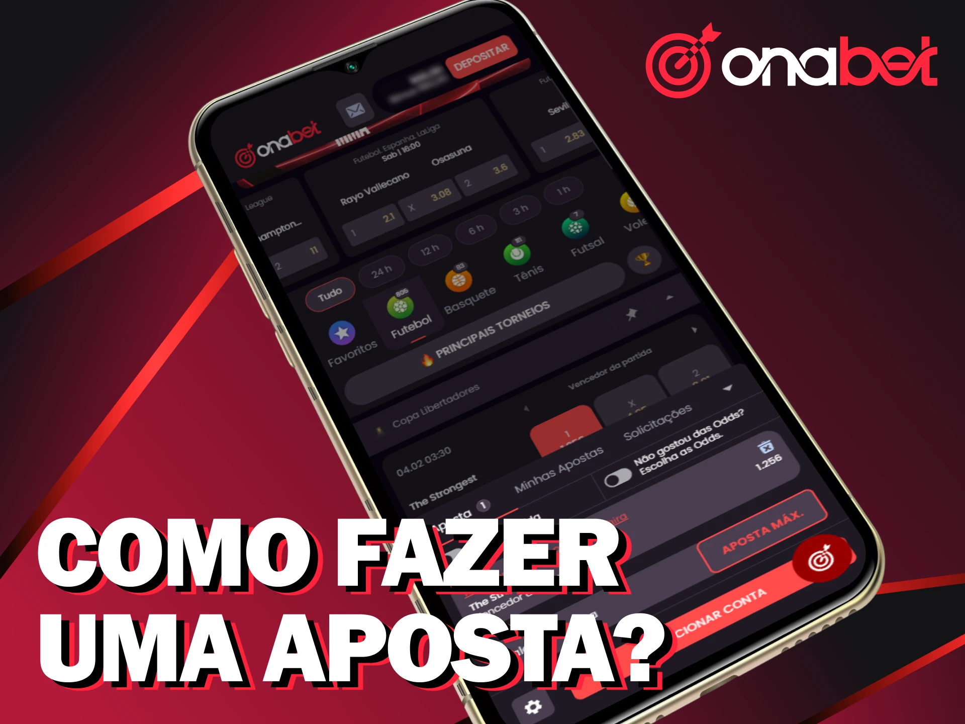 Aprenda como fazer uma aposta e vencer usando o app Onabet no Android.