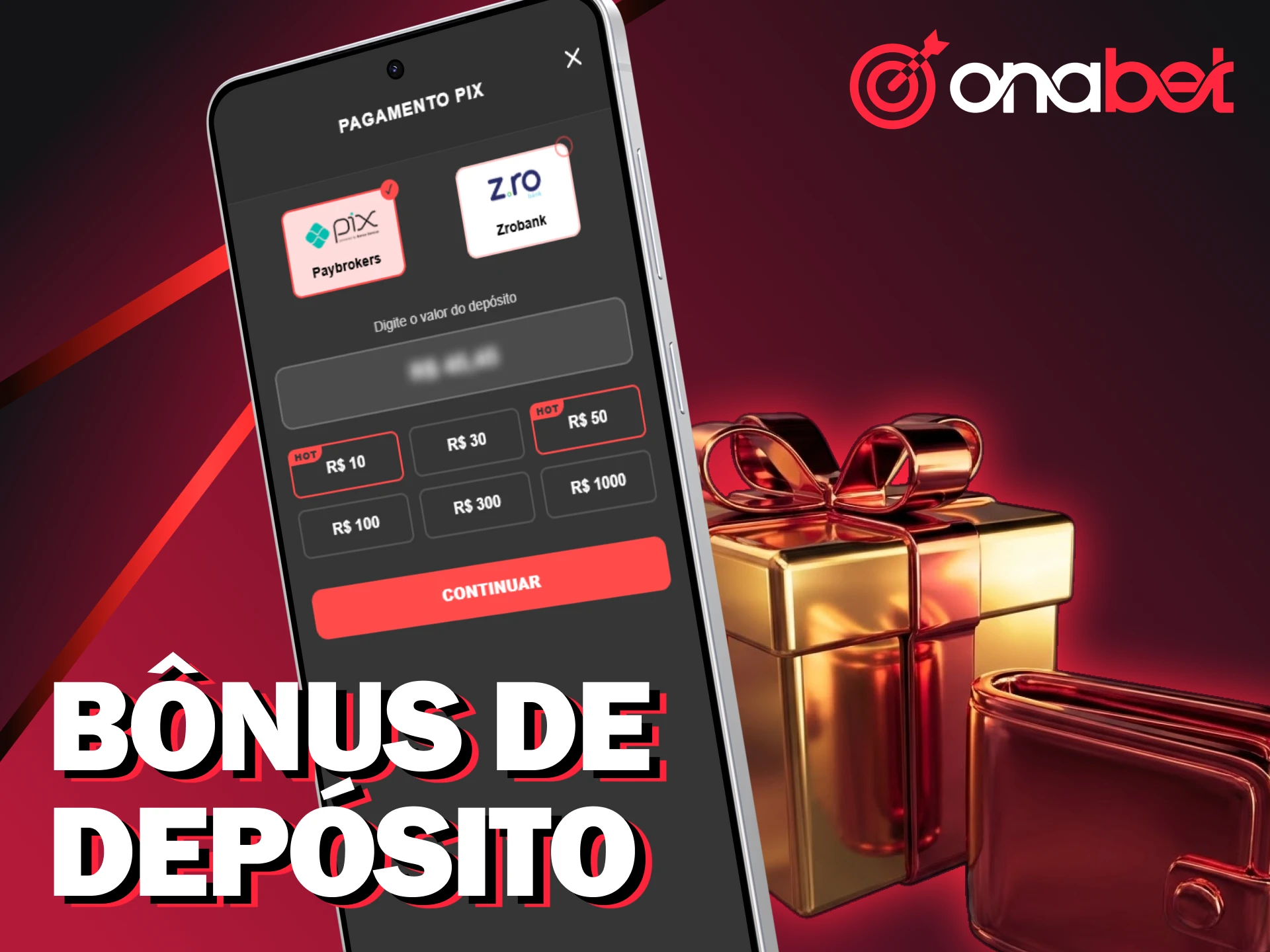 Ative seu bônus de depósito no app Onabet para Android e tente ganhar.