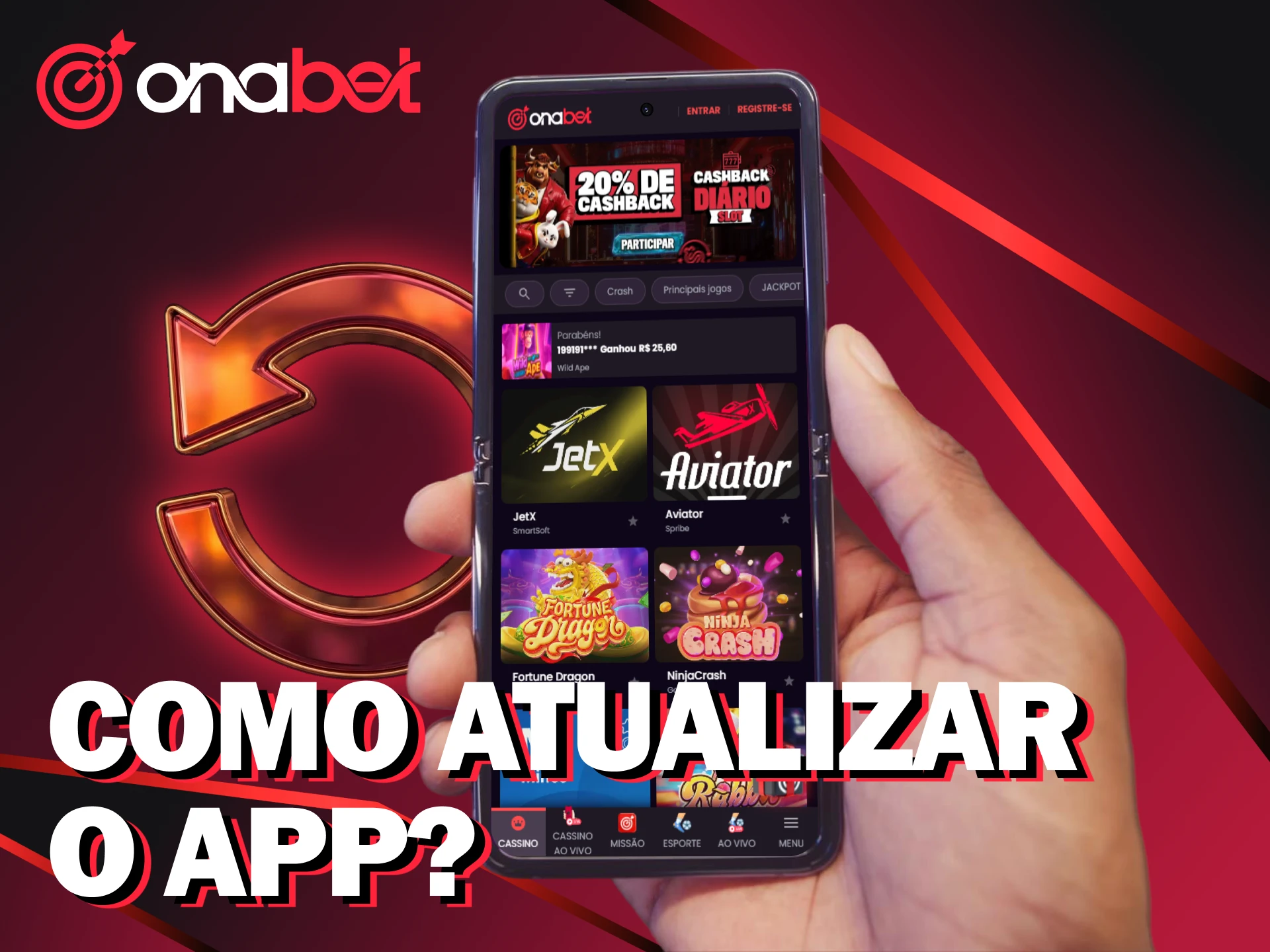 Veja como atualizar o app Onabet para a versão mais recente no Android.