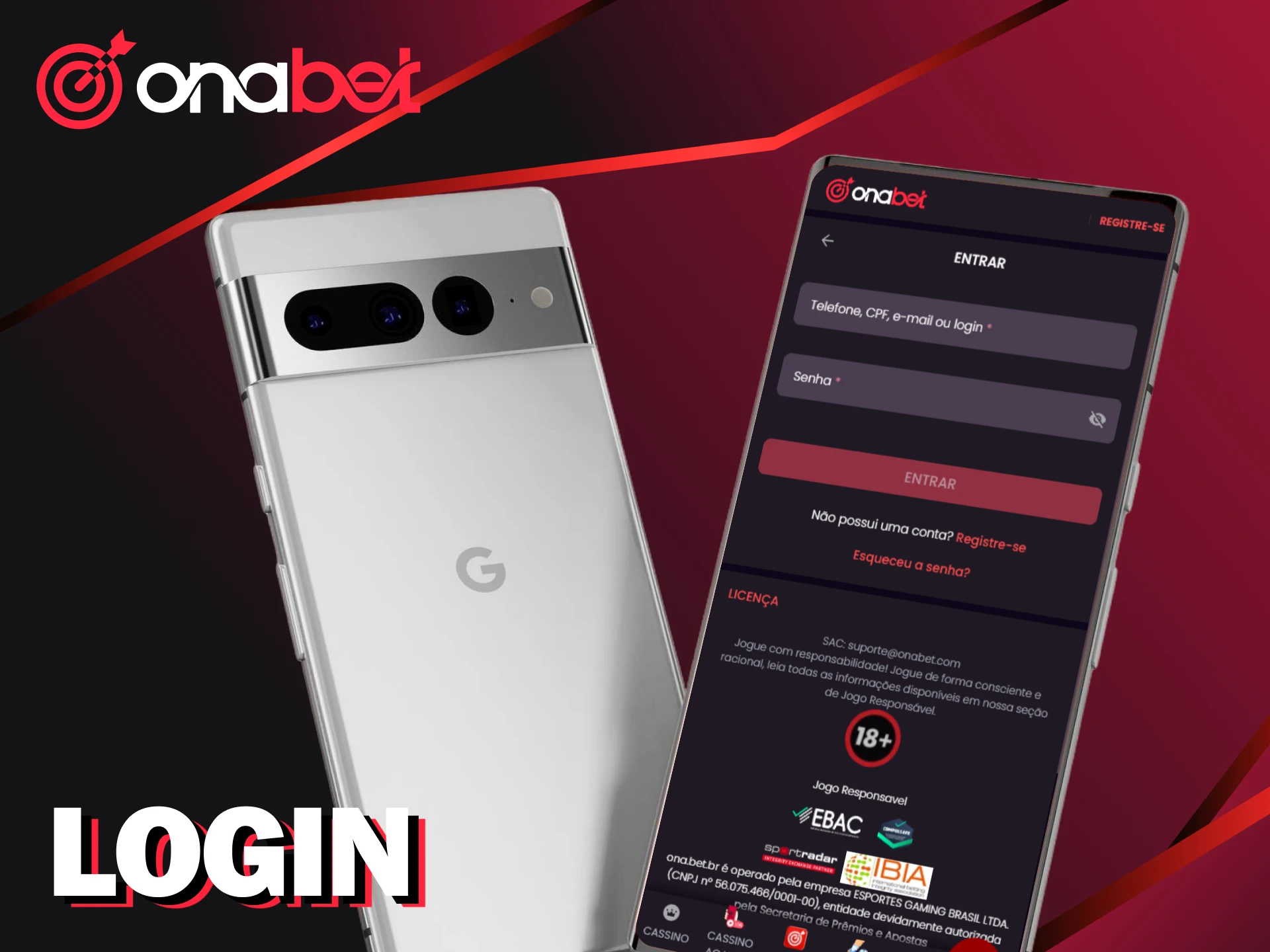 Veja como fazer login pelo app Onabet no Android para buscar vitórias.