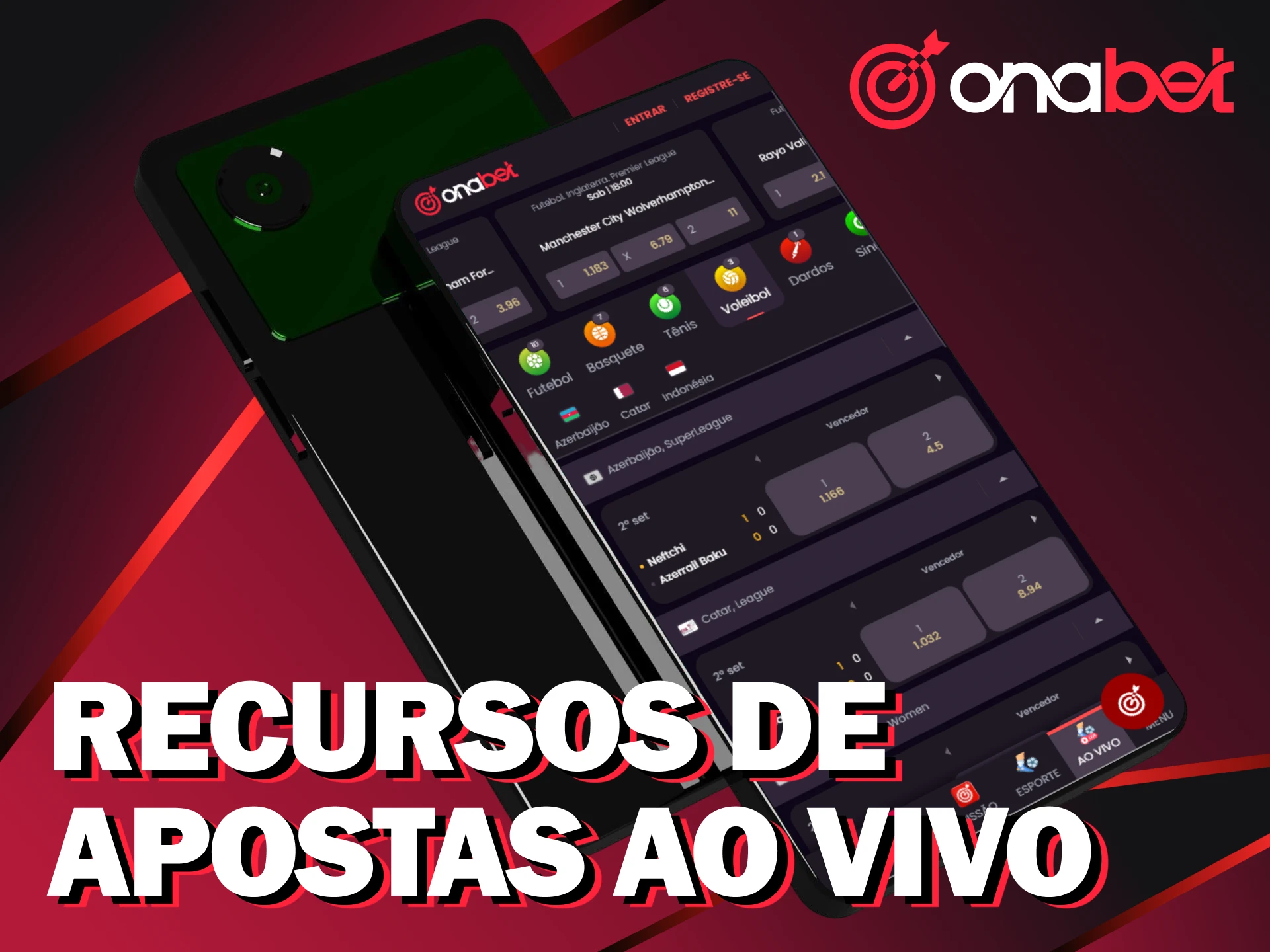 Apostas ao vivo e ganhe com Onabet no Android.