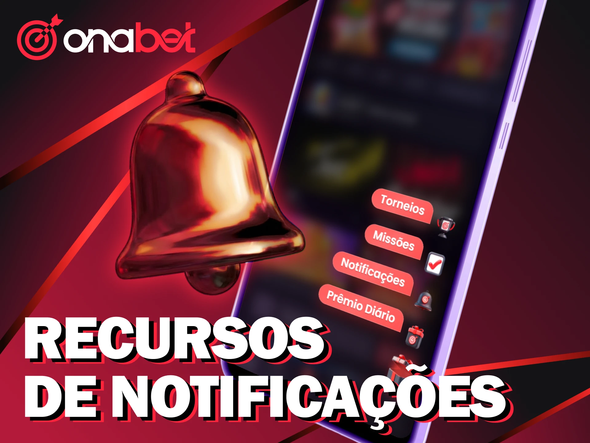 Ative as notificações do app Onabet no Android para não perder chances de lucro.