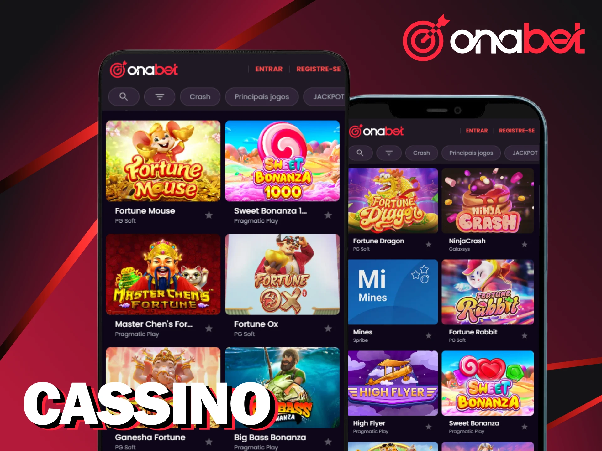 Jogue no app de cassino Onabet e tente ganhar agora.