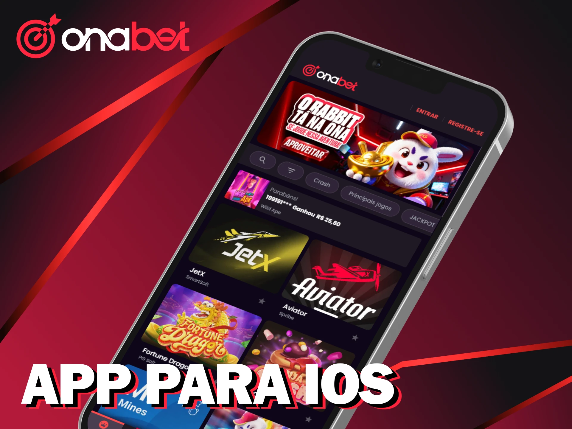 Instale o app Onabet para dispositivo iOS.