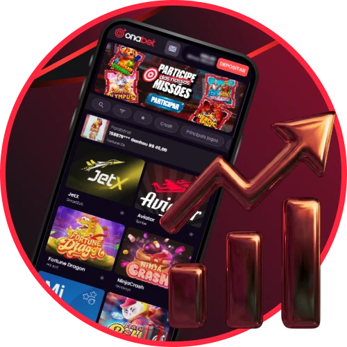 Jogue mais com o consumo de dados otimizado do app Onabet.