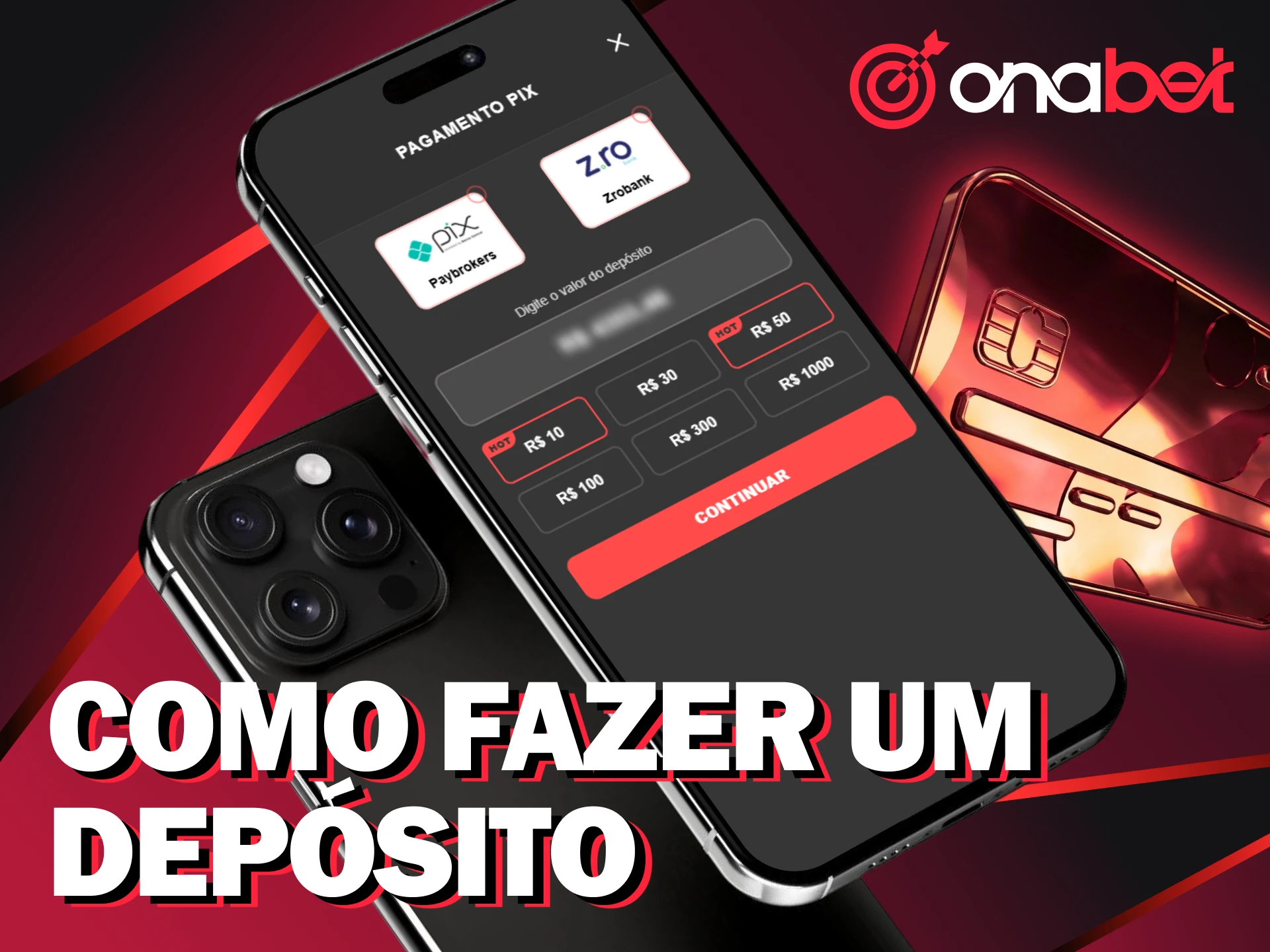 Saiba como depositar no app Onabet para iOS para começar.