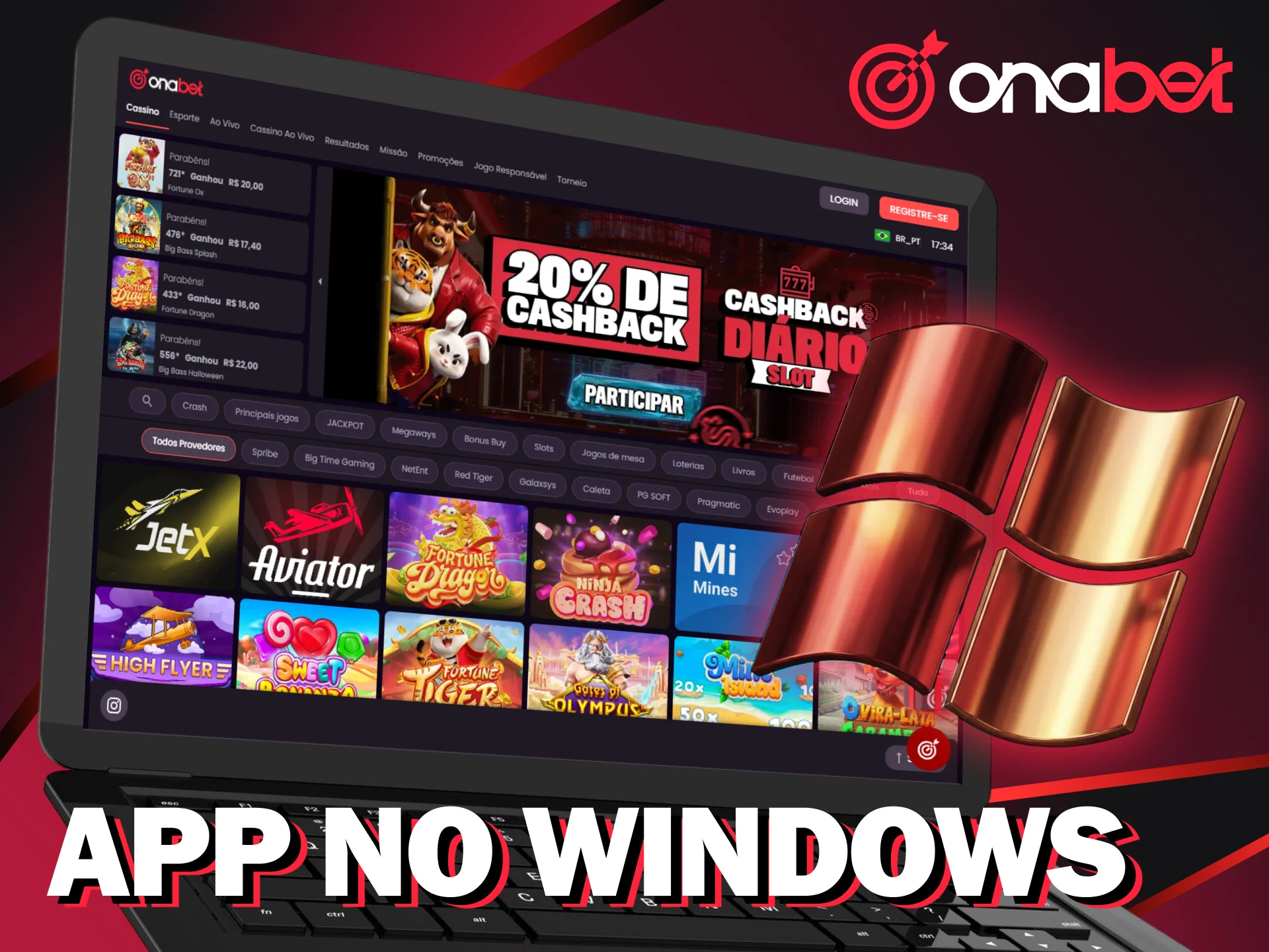 Baixe a Onabet no seu PC Windows para começar sua jornada de vitórias.