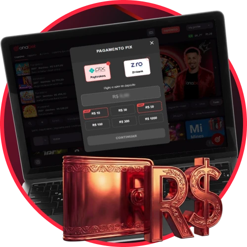 Pague com Pix e aposte em reais na Onabet no Brasil.