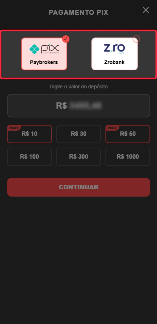 Selecione o método de pagamento ideal para o seu depósito Onabet.