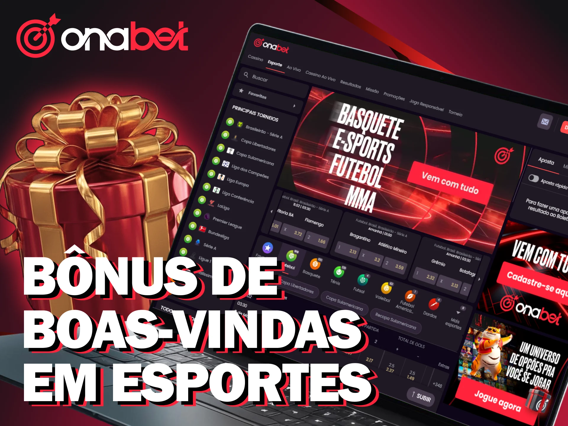 Ganhe um bônus exclusivo para suas apostas esportivas na Onabet.