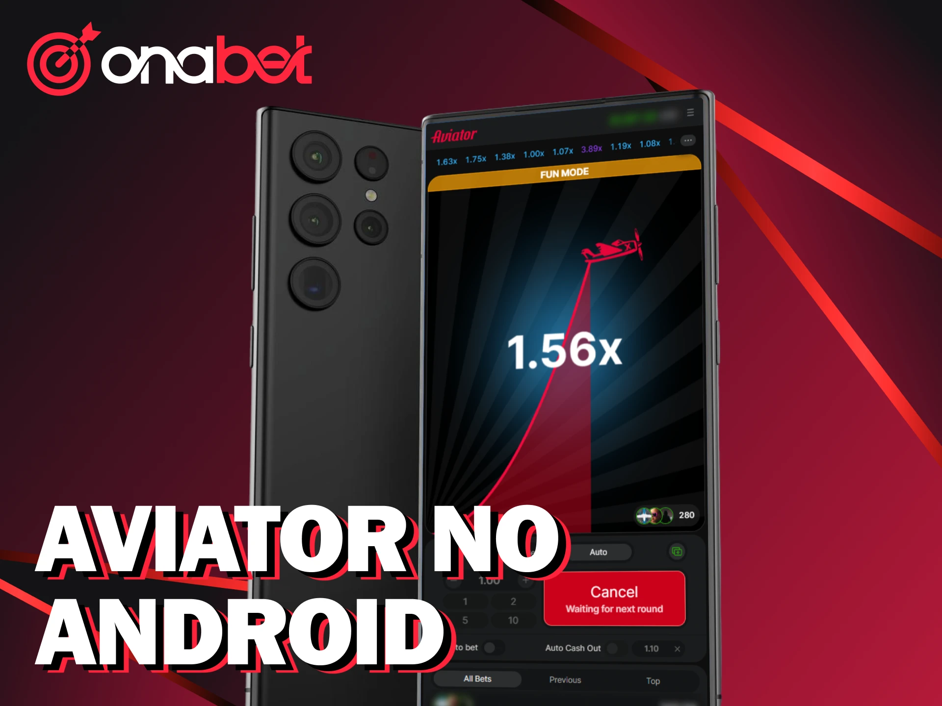 Instale o app da Onabet no seu Android para jogar Aviator.