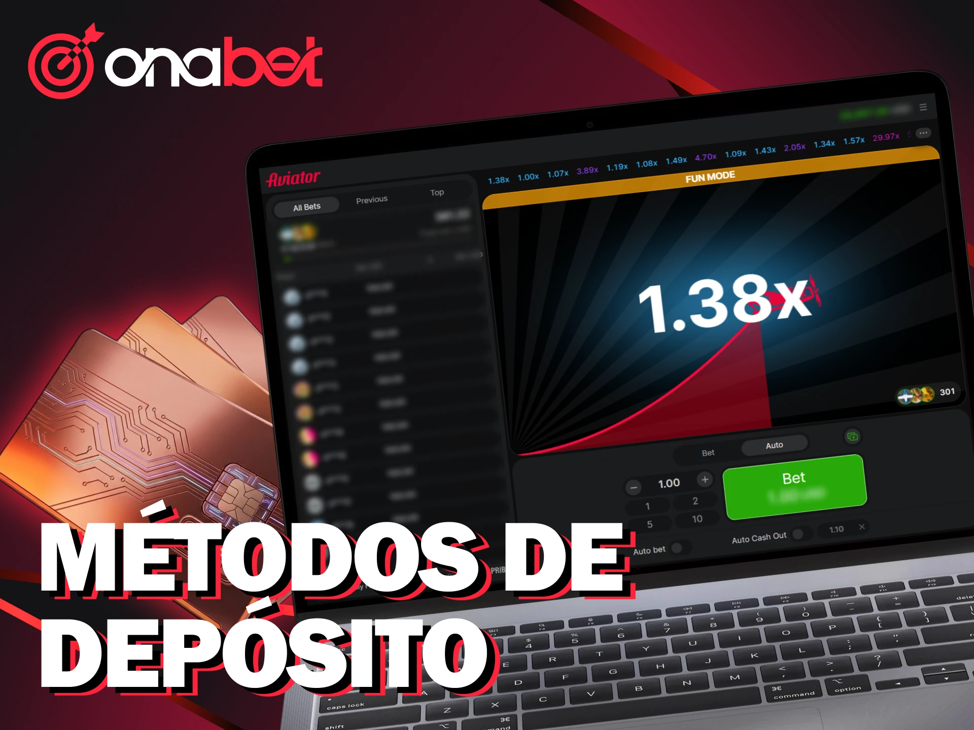 Adicione saldo na Onabet via Pix para apostar no Aviator com dinheiro real.