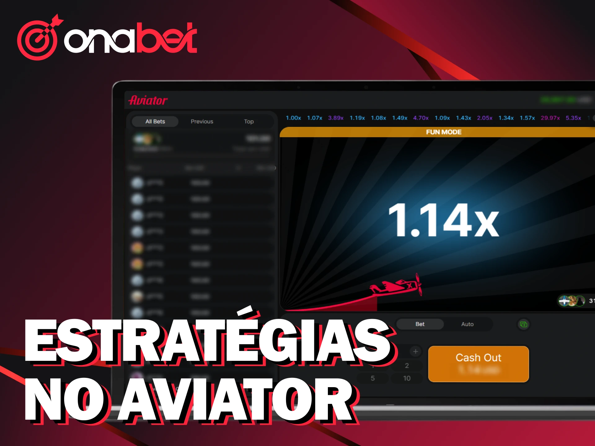 Aprenda estratégias vencedoras para faturar muito dinheiro no Aviator da Onabet.