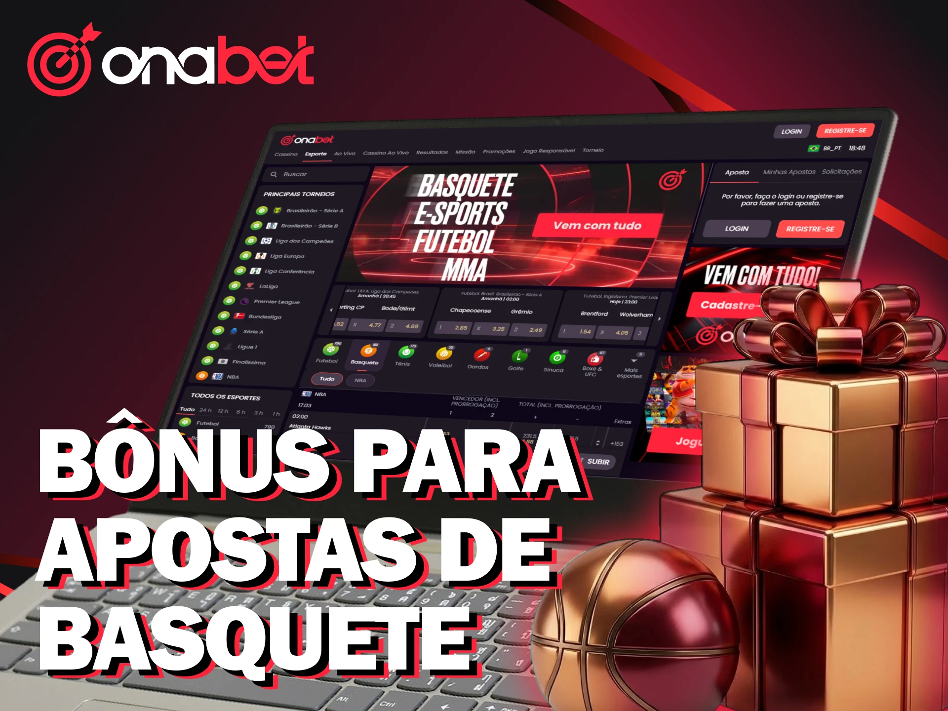 Turbine seus palpites com o bônus da Onabet para apostas de basquete.