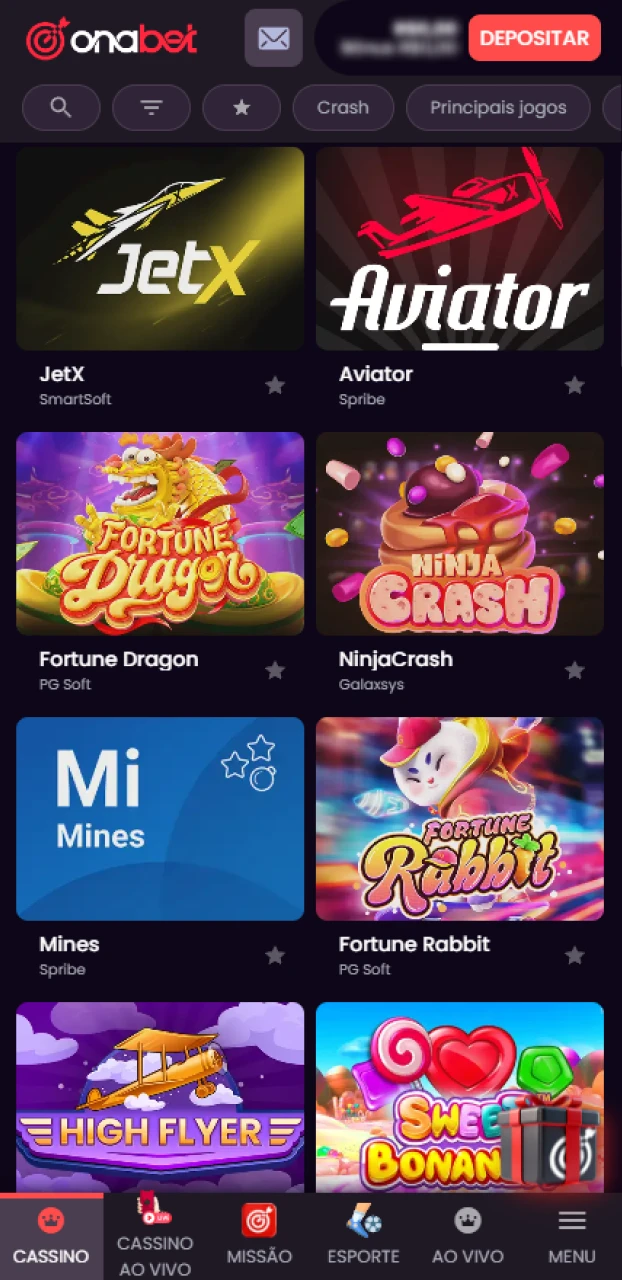 Selecione seu título de cassino favorito e comece a faturar agora no Onabet.