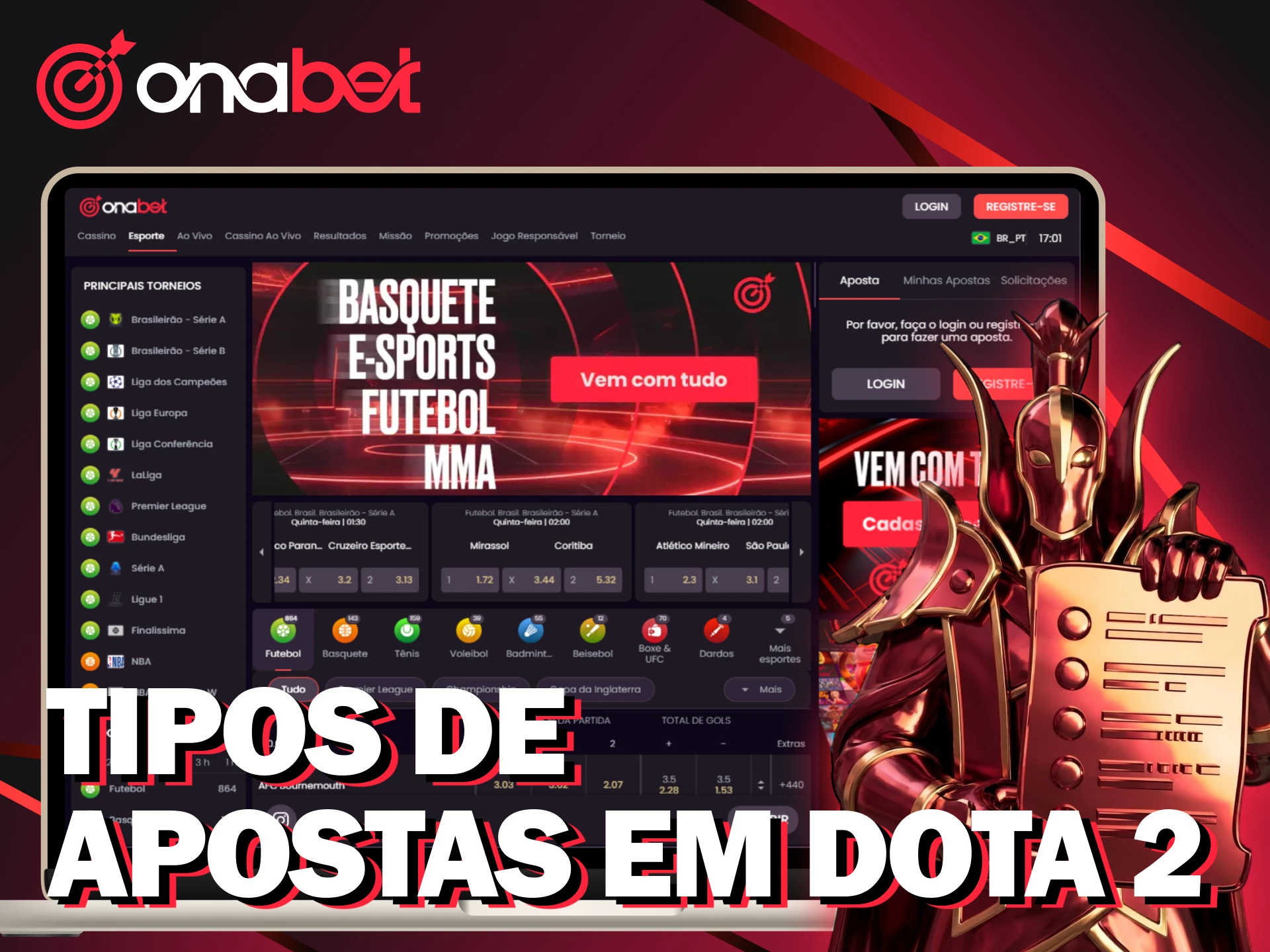 Conheça as opções de mercados para apostas em Dota 2 na Onabet oficial.