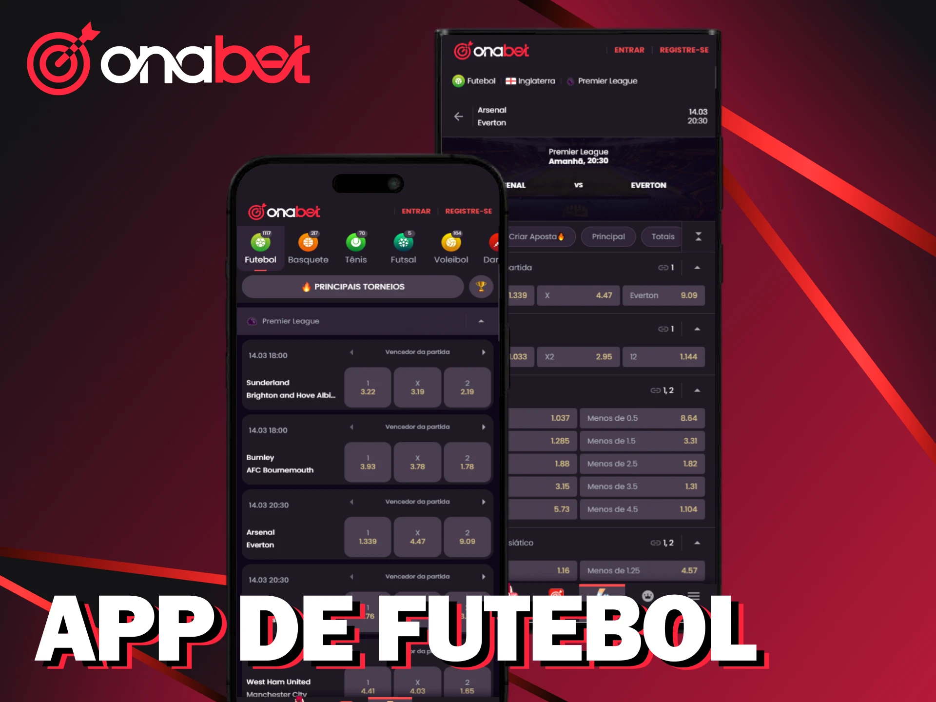 Baixe agora o app da Onabet para gerenciar suas apostas de futebol pelo celular.