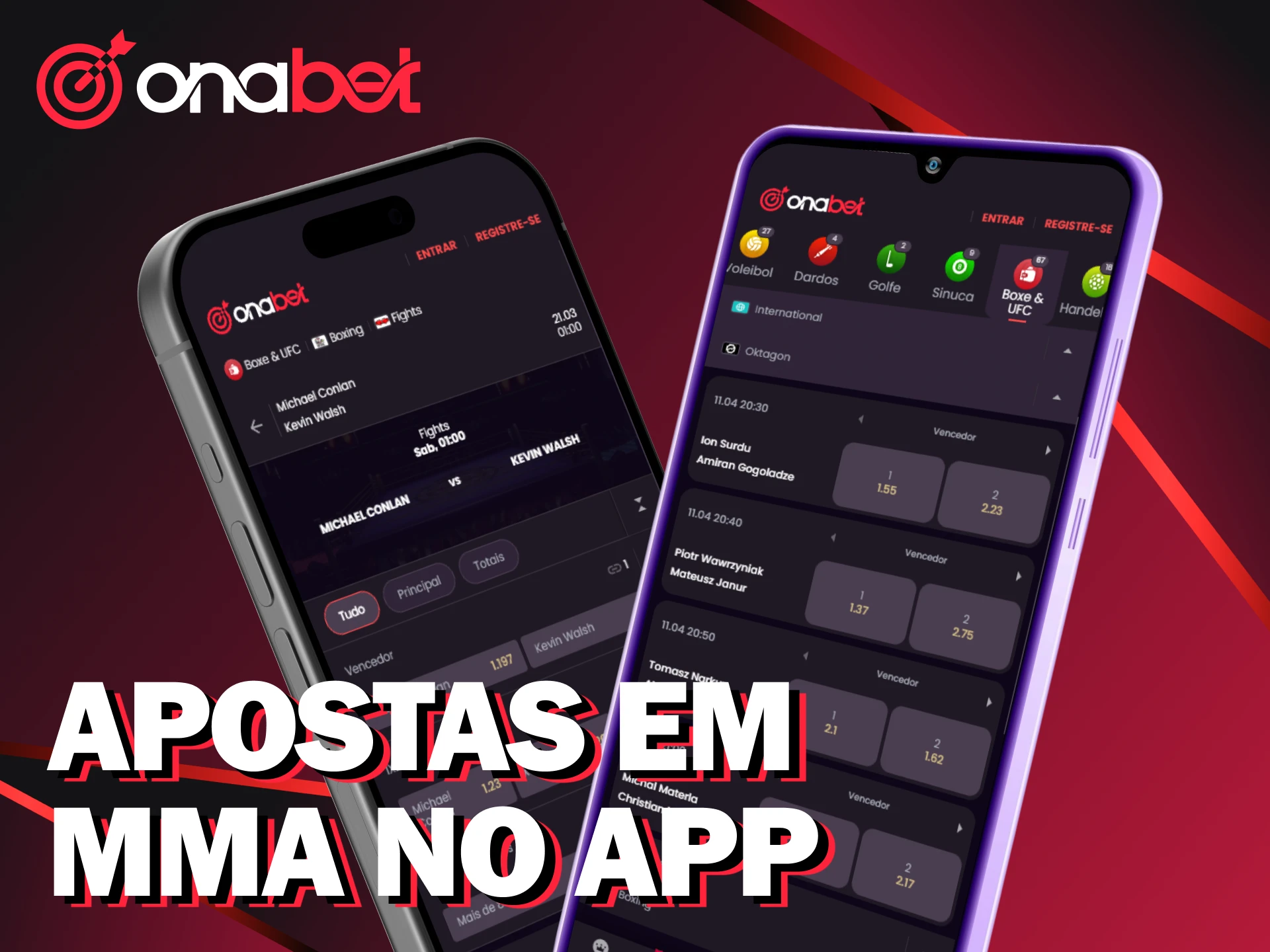 Acompanhe os combates pelo app da Onabet e faça apostas em MMA.