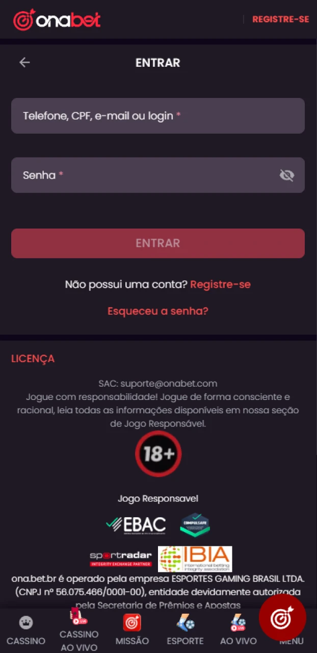 Acesse seu perfil na Onabet Brasil para liberar o catálogo completo de caça-níqueis.