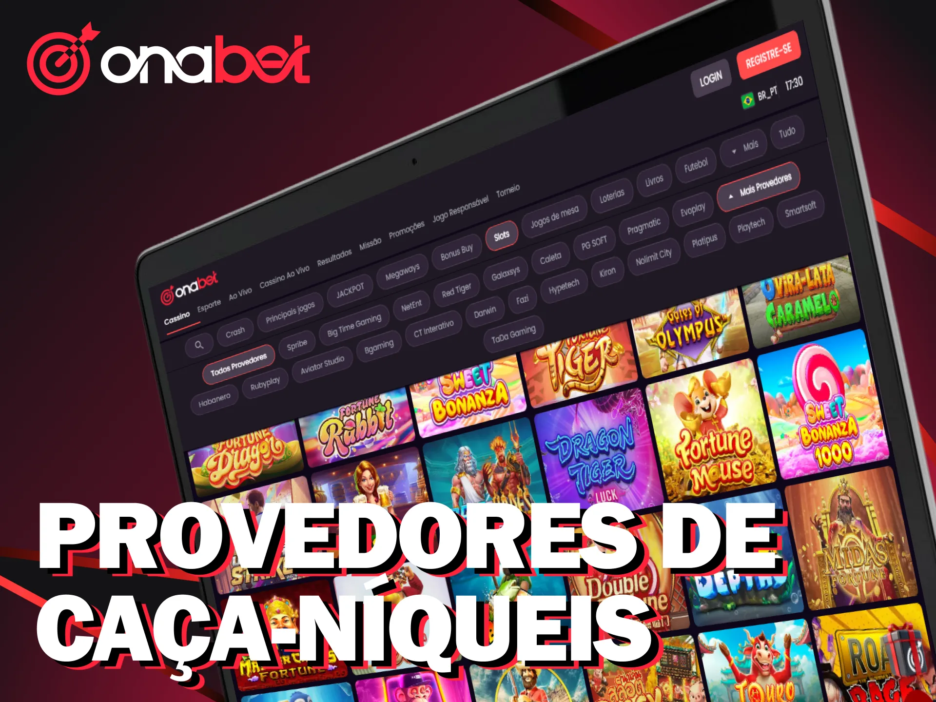 Conheça os melhores provedores que criam os caça-níqueis da Onabet.