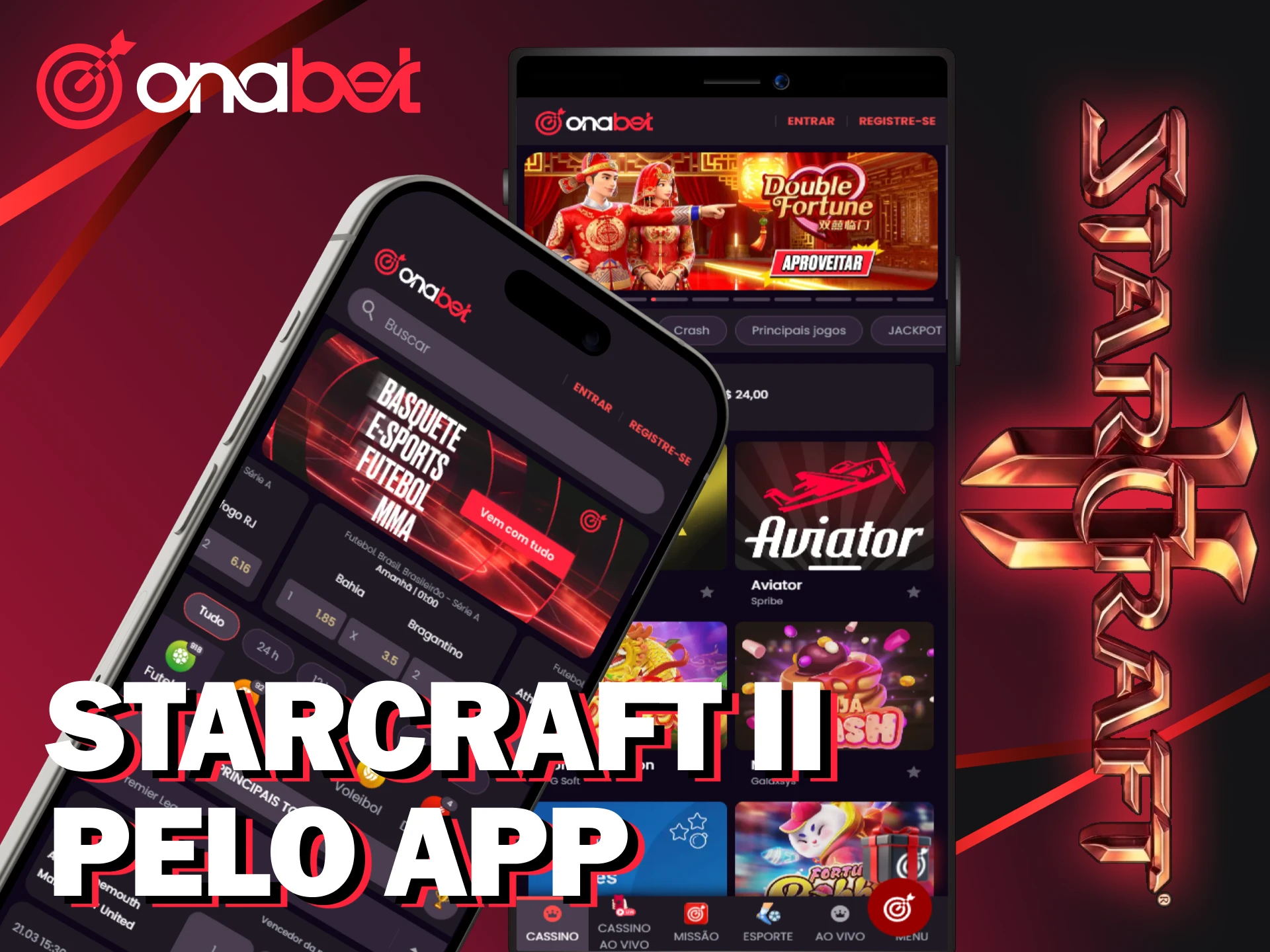 Use o app da Onabet para gerenciar suas apostas em StarCraft II de qualquer lugar.