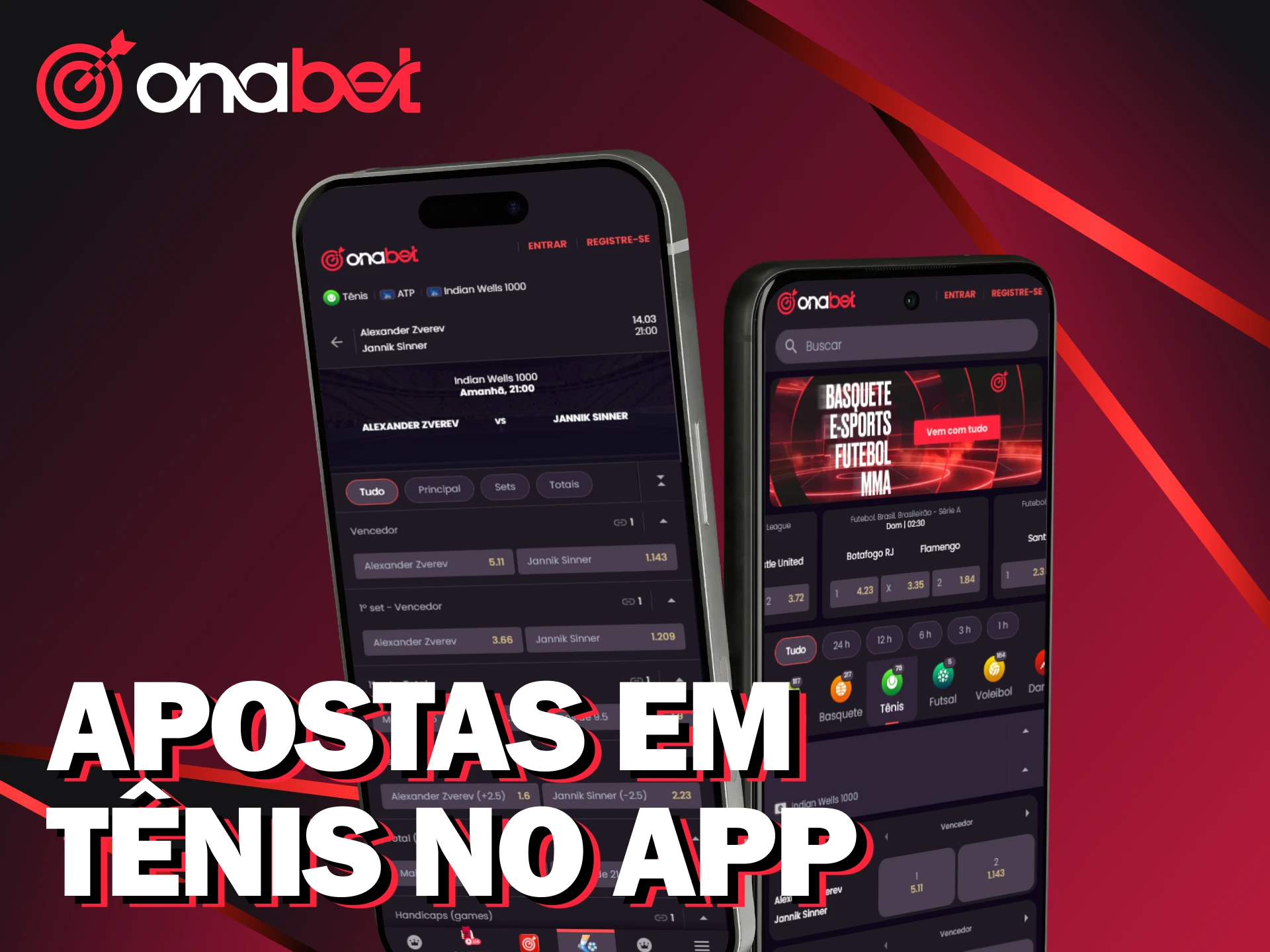 Use a versátil app da Onabet para acompanhar e fazer apostas em tênis de qualquer lugar.