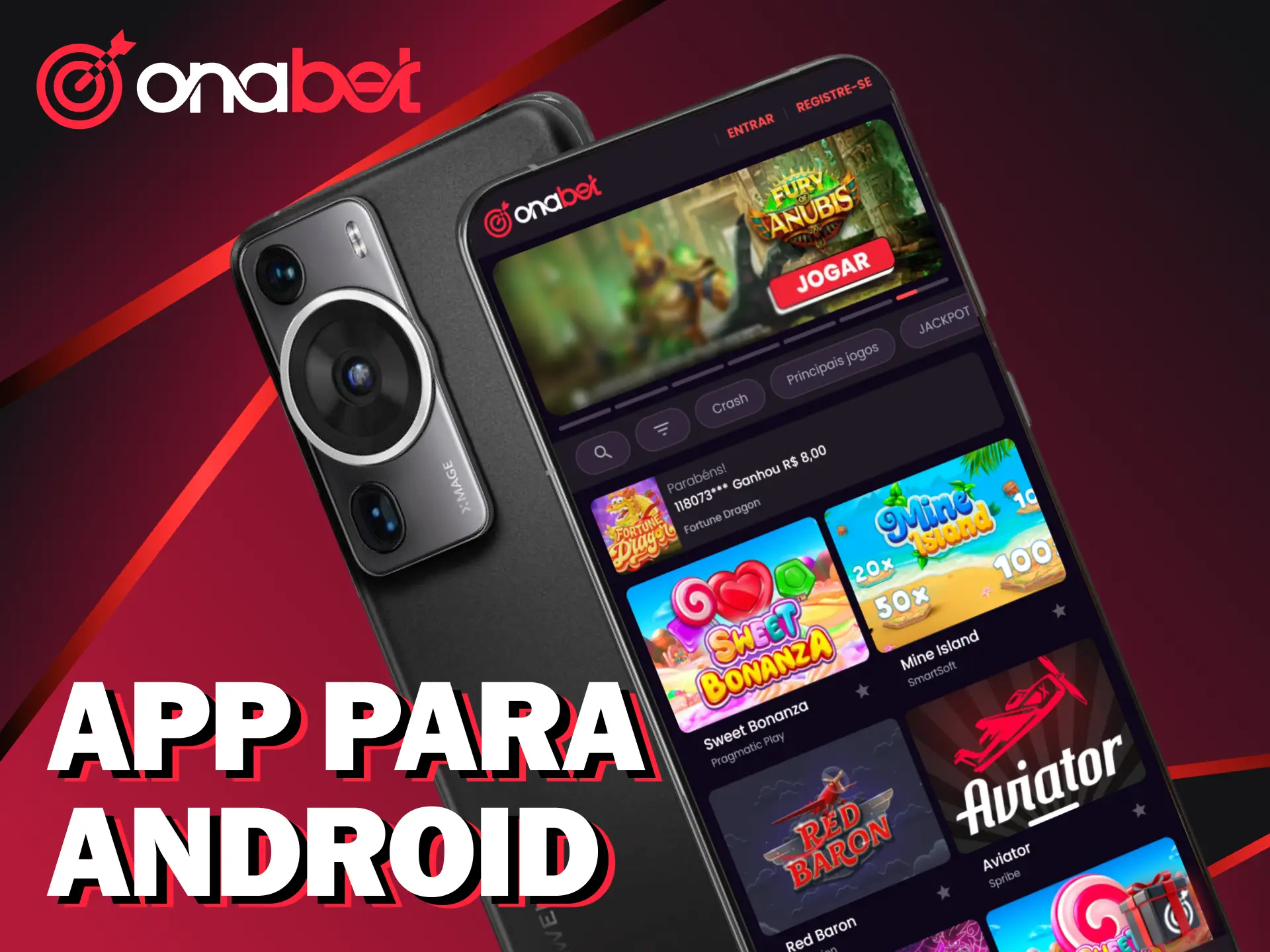 Baixe o app Onabet para Android e comece a jogar.