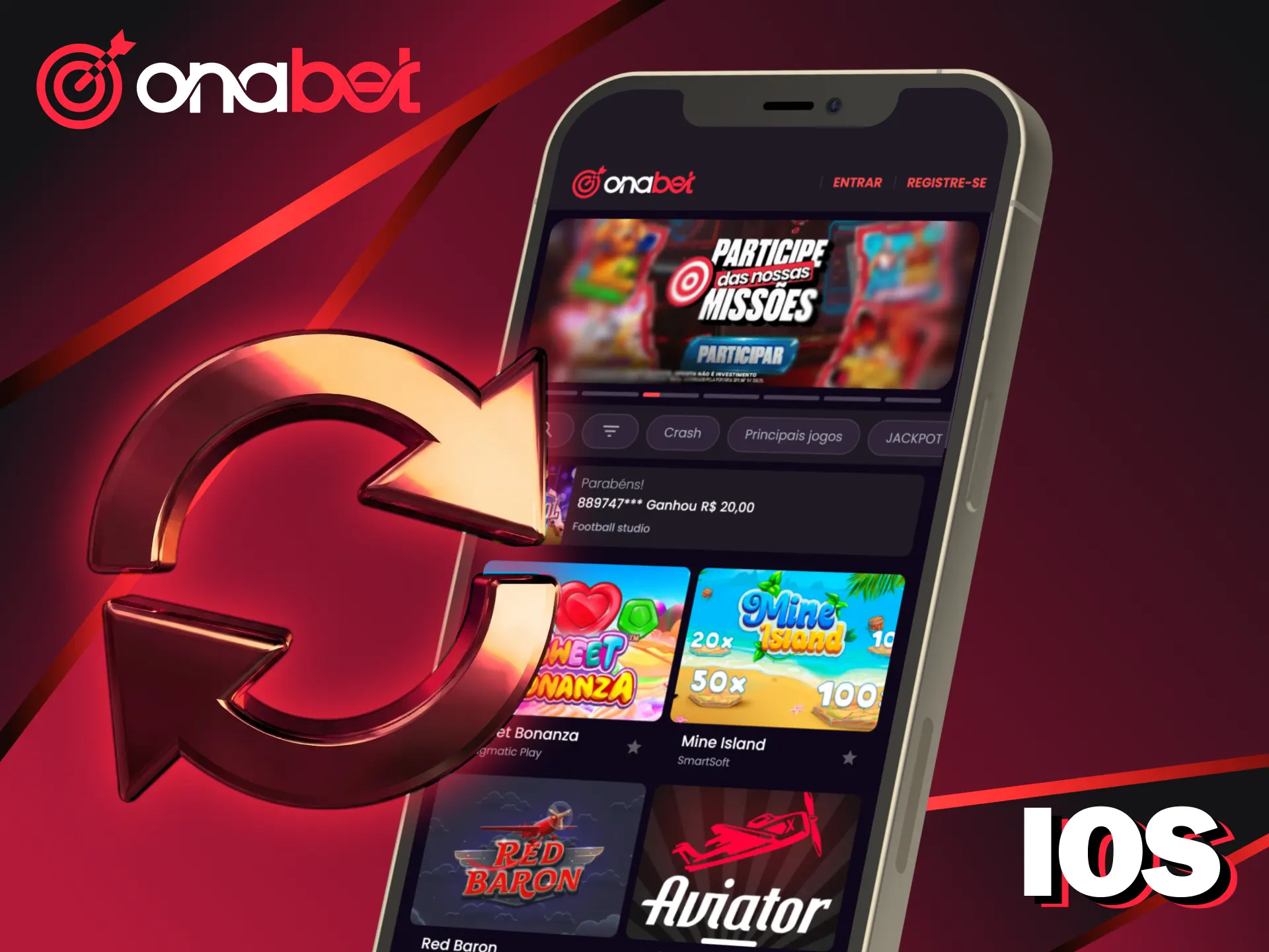 Obtenha a versão mais nova do app Onabet para iOS no Brasil.