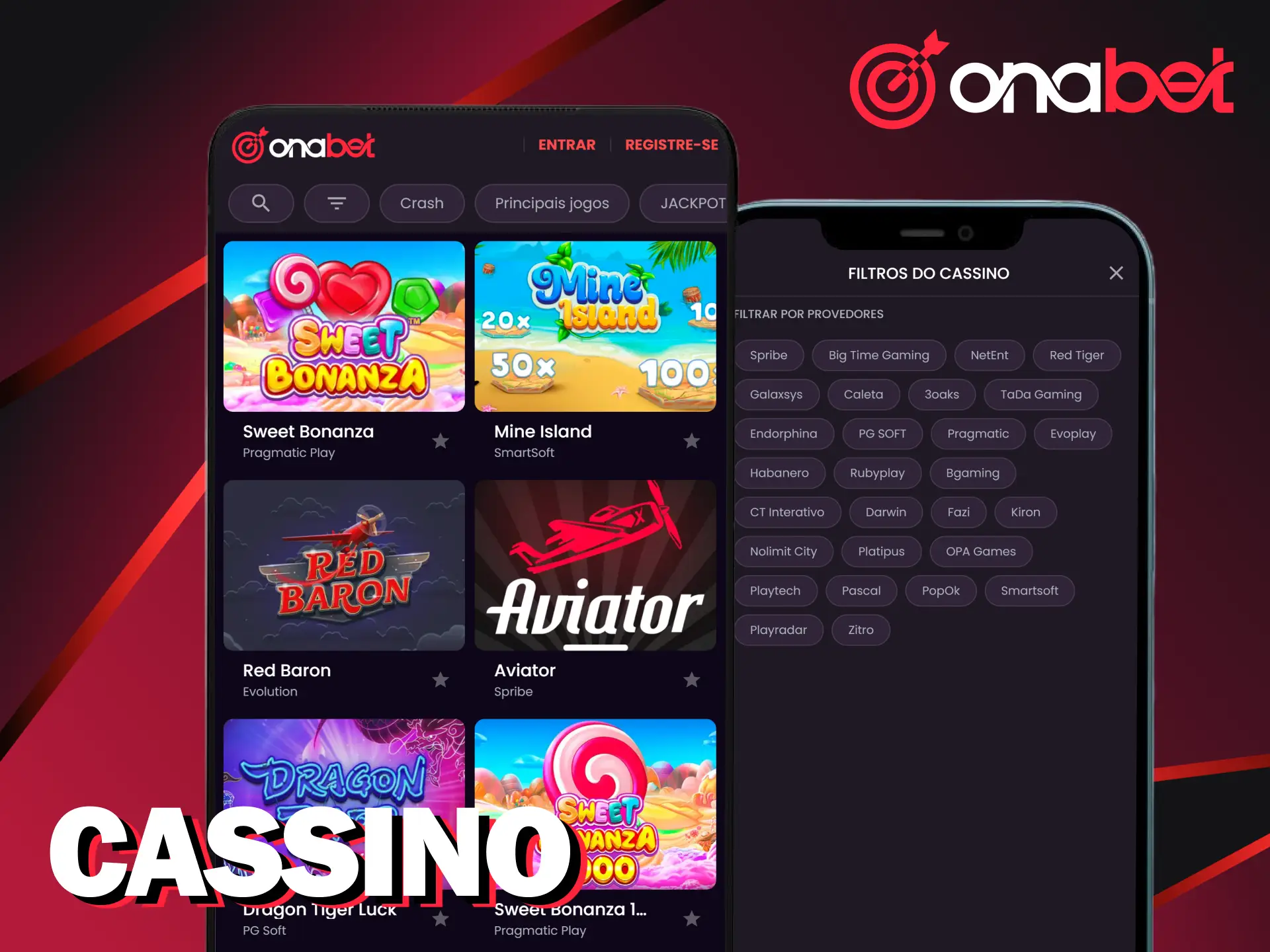 Jogue no app de cassino Onabet e tente ganhar agora.