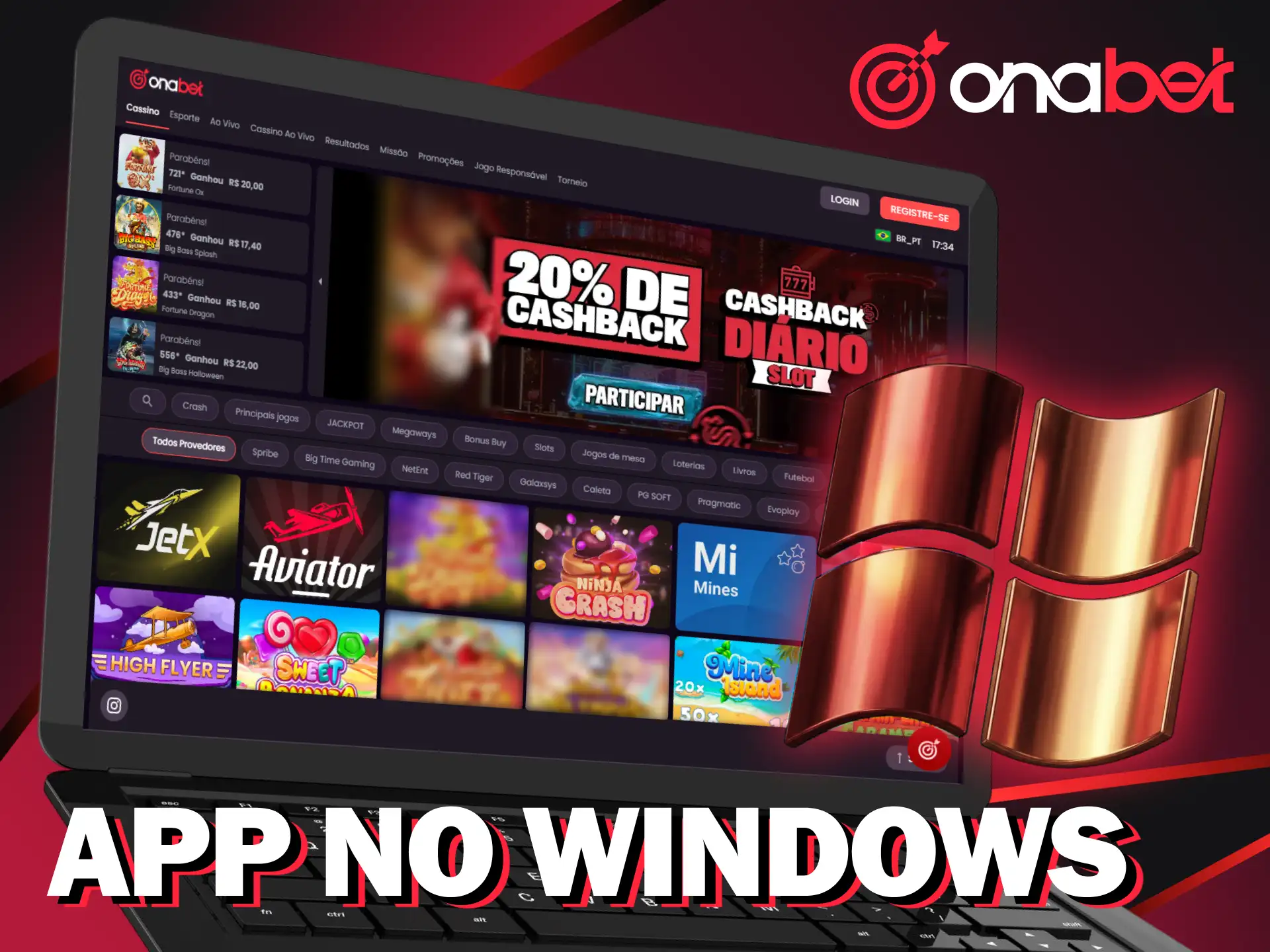 Baixe a Onabet no seu PC Windows para começar sua jornada de vitórias.