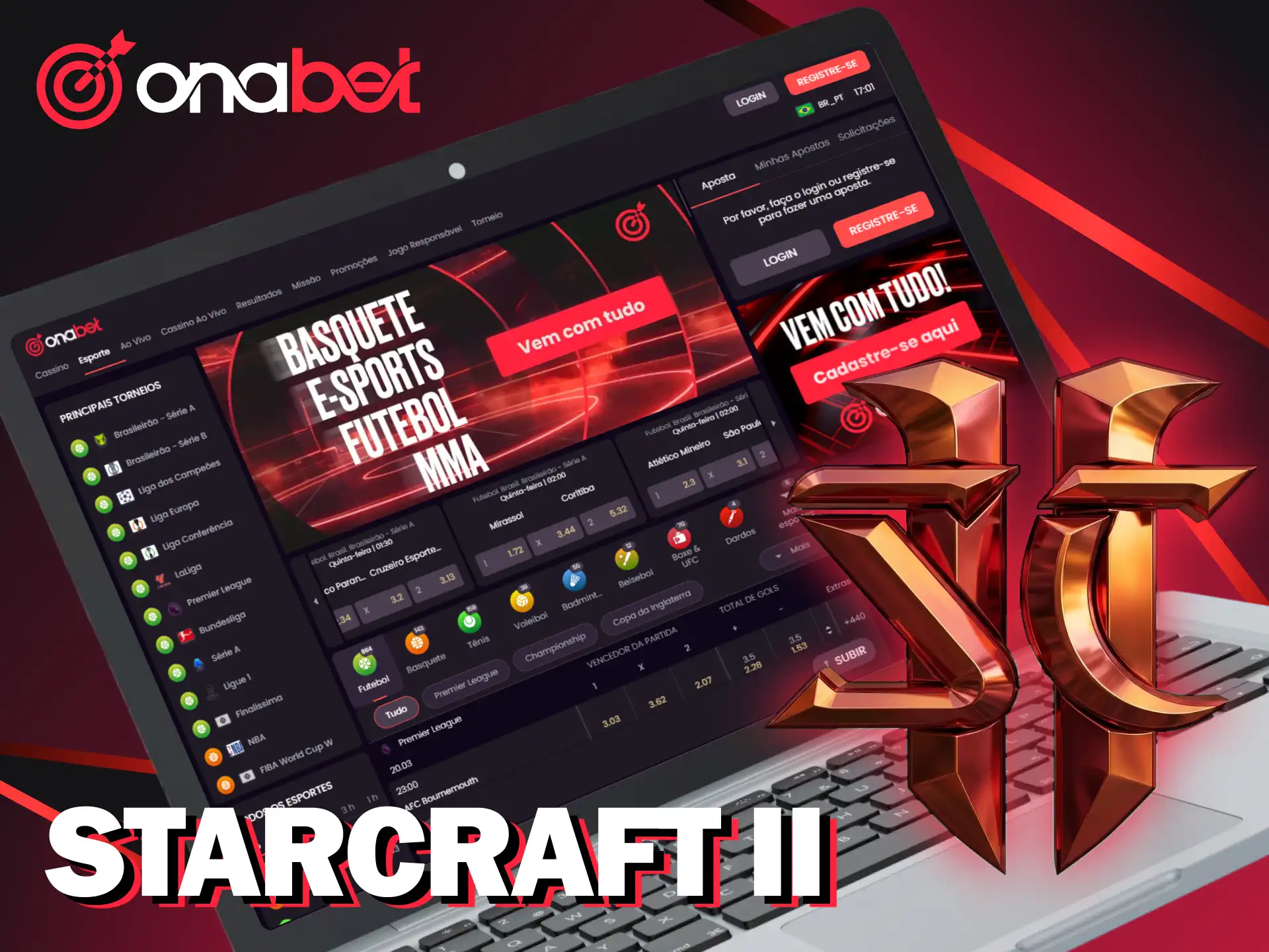 Aproveite as odds e busque grandes prêmios nas apostas de StarCraft II na Onabet.