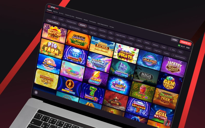 Busque o grande prêmio no jackpot progressivo da Onabet.